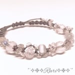 再販＊7༅೫ホワイトクリスマス೫༅ 天然石 パワーストーン ブレスレット