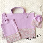 a-sachanさま専用★リバティ＊レッスンバッグ.上履き袋.コップ袋