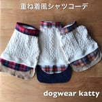 重ね着シャツコーデ