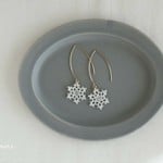 【14kgf】レースピアス snowcrystal