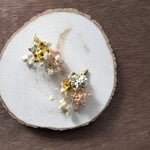 デイジー白黄色🌼ピアス/イヤリング