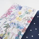 LIBERTY　Wild Flowers　ワイルド・フラワーズ　パープル系　手帳(A6サイズ対応)カバー&　文庫本サイズカバー　兼用タイプ◆ほぼ日手帳にも