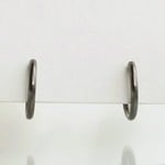 【再販×26】〈痛くない〉～フェイクピアス～濃金古美ブラックリングイヤリング・イヤーカフ〈直径約10㎜、太さ約1.2㎜〉片側シリコンゴムバージョン(調節可能)(両耳用)  管理No.1295