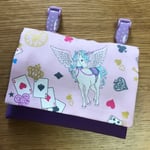 ♡クリップ付き♡移動ポケット♡メルヘンユニコーン✖︎パープル♡