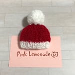 サンタ帽 プチブライスやリカちゃんサイズ ニット帽 1個 赤×白 クリスマス