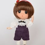 オビツ11用・紫コーデュロイのサロペット