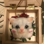 送料無料レビュー200記念猫の赤ちゃんブローチ