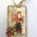 クリスマス コラージュタグ