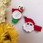 送料込み2つセット♡クリスマス限定♡ベビーヘアクリップ