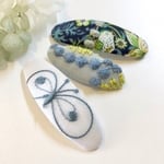 ミナペルホネンஐ ちょうちょと刺繍のパッチンピン 3点セット ⑅◡̈*キッズ&ベビー✦ฺプレゼントにも
