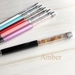 ＊アンバー（琥珀）＊さざれ石のボールペン