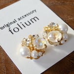 snowcolor＊冬のビジューピアス