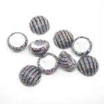 秋冬ピアスパーツ　ラウンド　グレー　18ｍｍ　D104