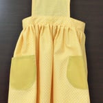 Kids♡エプロン 黄色ドット