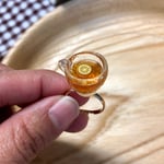 〔再販〕ミニチュアレモンティーのリング