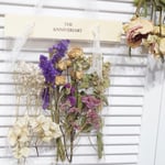 ドライフラワーバッグ✲【pink&purple】花材 セット スワッグ インテリア バラ スターチス あじさい