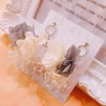 かすみ草×紫陽花ピアス【Hydrangea×Flower series】