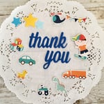 ［再販2］デコレーション素材 thank you  群青 BOY ＊送料無料＊