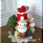 １点のみ🎄クリスマス雪だるまちゃん家族⛄
