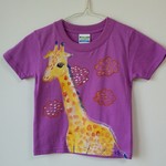 lamさまお取り置き作品☆キッズ100㎝ ☆ きりんさん！☆手描きTシャツ☆