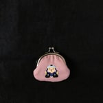 刺繍 ミニがま口 福助