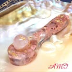 ピンクの金のスプーン オルゴナイト 