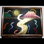 風水開運絵画＊吉招 金流富士~龍脈 龍穴~ 金運 健康運 ビジネスパワースポット