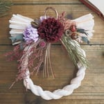  Bonne Année ＜antique red＞＊受注制作・ お正月＊しめ縄飾り＊しめ縄リース＊アーティフィシャルフラワー＊プリザーブドフラワー＊ギフト