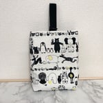 ((ラスト一点/サイズ変更-刺繍不可))シューズ袋【動物さんのおしり】
