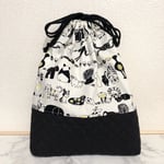 【ブラックでしたら制作可能】着替え袋【動物さんのおしり】