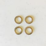 Silver Ring Donut Beads 