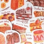 Traditional Sweets in Europe マスキングフレークシール
