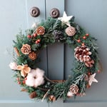 【SALE】オールプリザグリーンで作られたクリスマスリース【クリスマスキャロル】