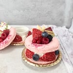 【再販】マカロンケーキ小物入れ  ピンクミックスベリー  フェイクスイーツ