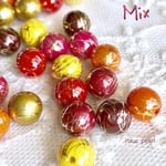 暖色 Mix💫ゴージャスライン8mm  穴あき  貫通