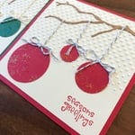 [2枚セット]クリスマスカード(オーナメント)