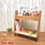 ＊北欧風 たっぷり収納可能な本棚 絵本棚 ブックシェルフ ＊