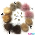 樹脂ピアス可♡期間限定♡★ミンク ファー☆☆ リバーシブル☆パールキャッチ付★