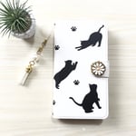 裏も可愛い！タッセル付き ほぼ全機種カメラ穴も対応☆iPhone/experia/galaxy他スマホケース ねこ