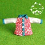 Pink Flower 長袖シャツ：オビツ11サイズ    