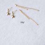 14kgf ぷっくりお星さま☆流れ星ピアス