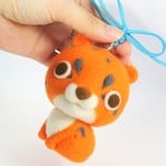 ちょこまるんなおれんじヒョウ『ふっ』　＜オーナメント・ストラップ＞