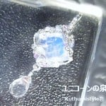 ホワイトラブラドライト＆雫ペンダント（ワイヤーアートジュエリー☆ワイヤーアクセサリー☆ワイヤーラッピング天然石ネックレス）