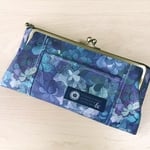 リバティラミネート★がま口長財布★エメラルドベイ★ブルーパープル