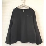 ro様専用出品 黒リネンのＶネックプルオーバー