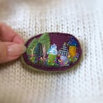 🌲🏡🌲森の中の小さなお家ブローチ①