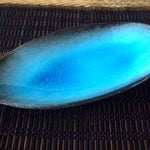 青の洞窟　楕円皿
