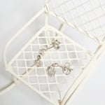 キラキラ輝く光の種☆ハーキマーダイヤモンドのゆらゆらピアス