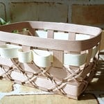 【いちごミルク】エコクラフトのラッピング箱にも使える☆おしゃれ収納かご
