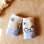 男の子ママ☆ふかふか♡ちょうちょと花冠のよだれカバー1☆ナチュラル